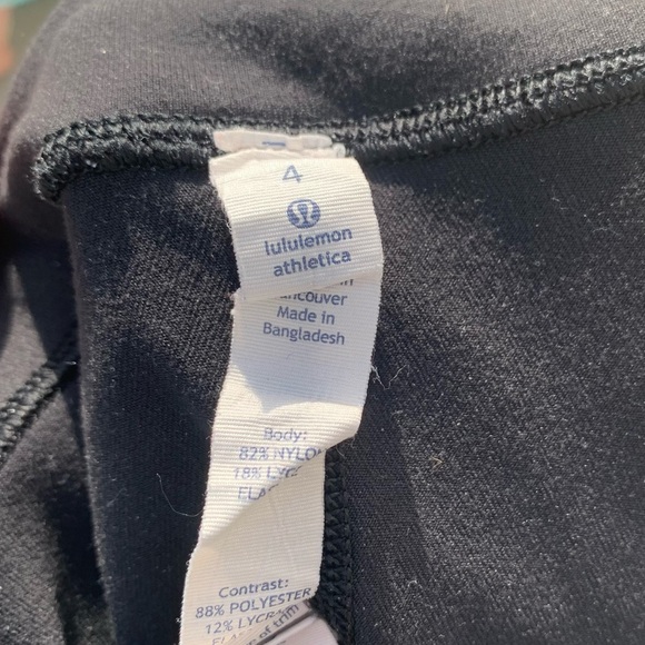 Lululemon Capris Leggings Black Size 4 - Picture 3 of 4